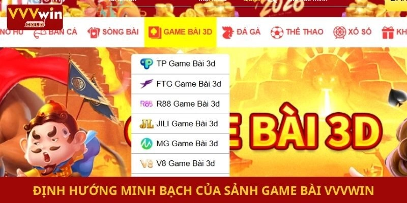 Định hướng minh bạch của sảnh game bài Vvvwin