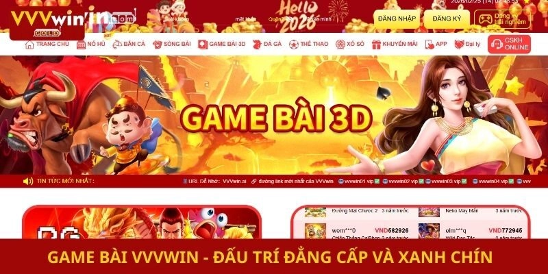 Game Bài Vvvwin - Đấu Trí Đẳng Cấp Và Xanh Chín
