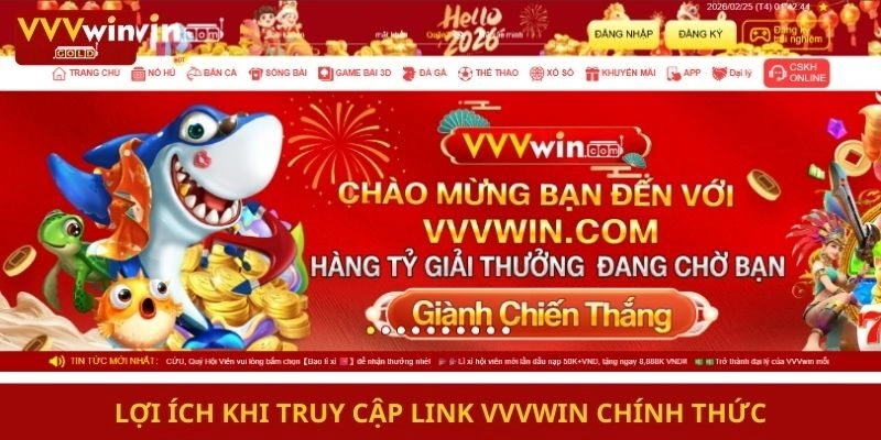 Lợi ích khi truy cập link Vvvwin chính thức