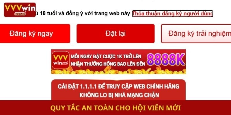 Quy tắc an toàn cho hội viên mới