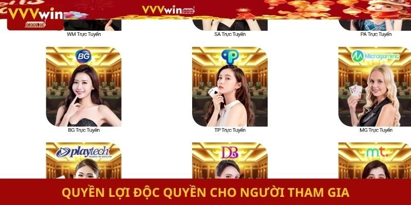 Quyền lợi độc quyền cho người tham gia