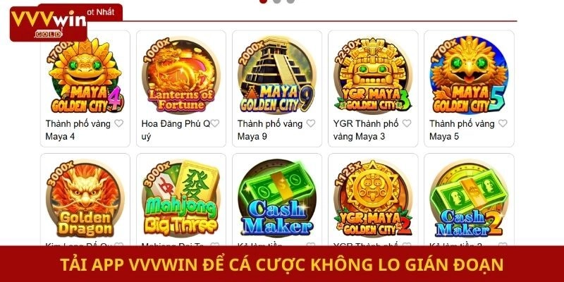Tải app Vvvwin để cá cược không lo gián đoạn